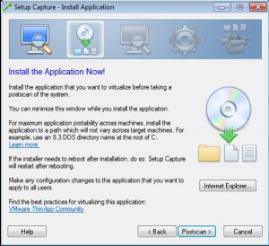 How to ThinApp the vSphere 5.1 vCenter Client for Windows 7 Step 10