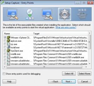 How to ThinApp the vSphere 5.1 vCenter Client for Windows 7 Step 12