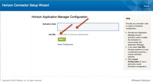 Installing and Configuring VMware Horizon Connector Step 4