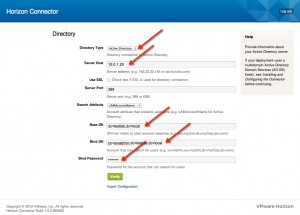 Installing and Configuring VMware Horizon Connector Step 8