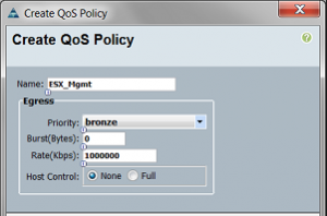 Creating Cisco UCS QOS Policies