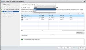 lack of storage policy